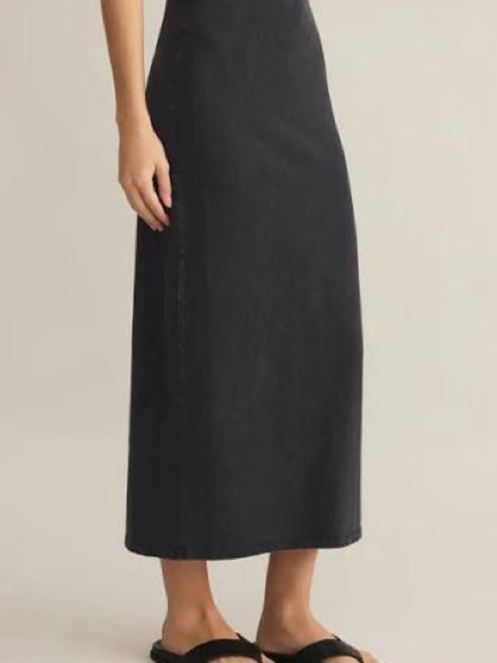 Z Supply Black GAIL (washed look) Midi skirt